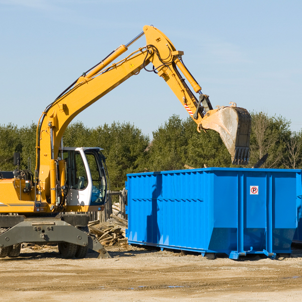 can i request a rental extension for a residential dumpster in Fort Oglethorpe